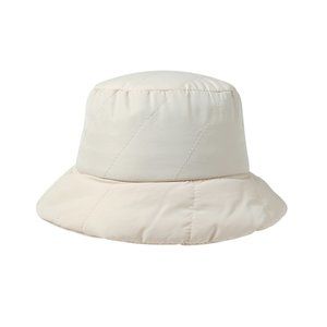 Puffer Bucket Hat - Cream